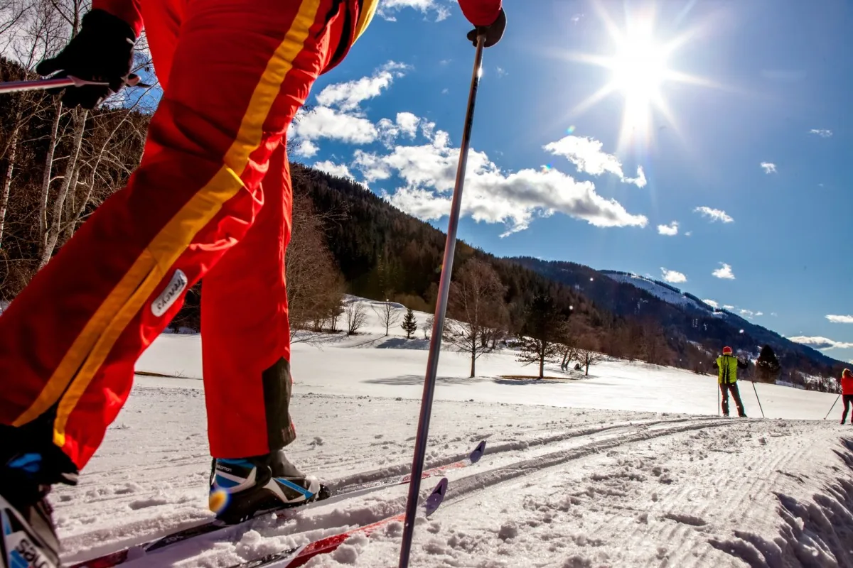 Gespurte Loipe bei Bad Kleinkirchheim