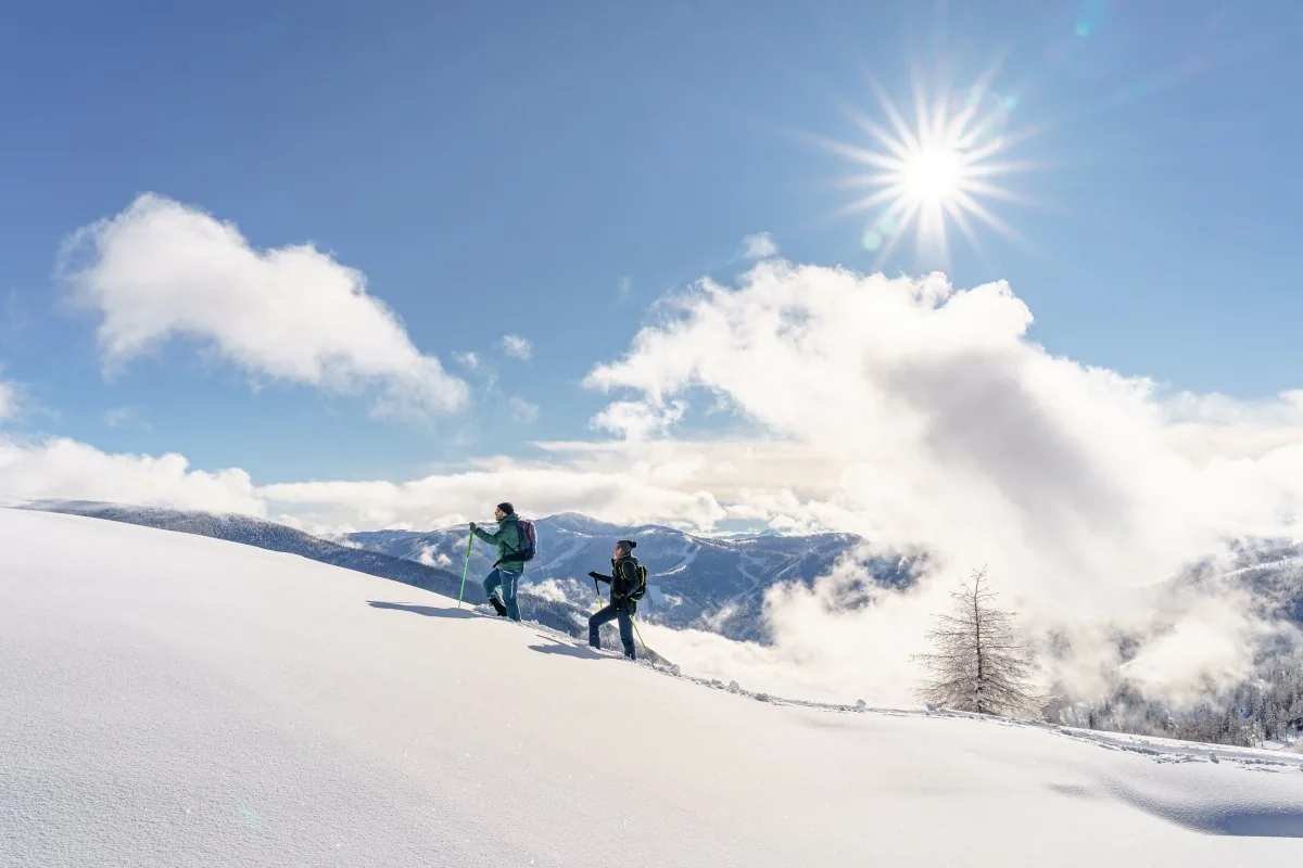 Winterwanderung über der Baumgrenze