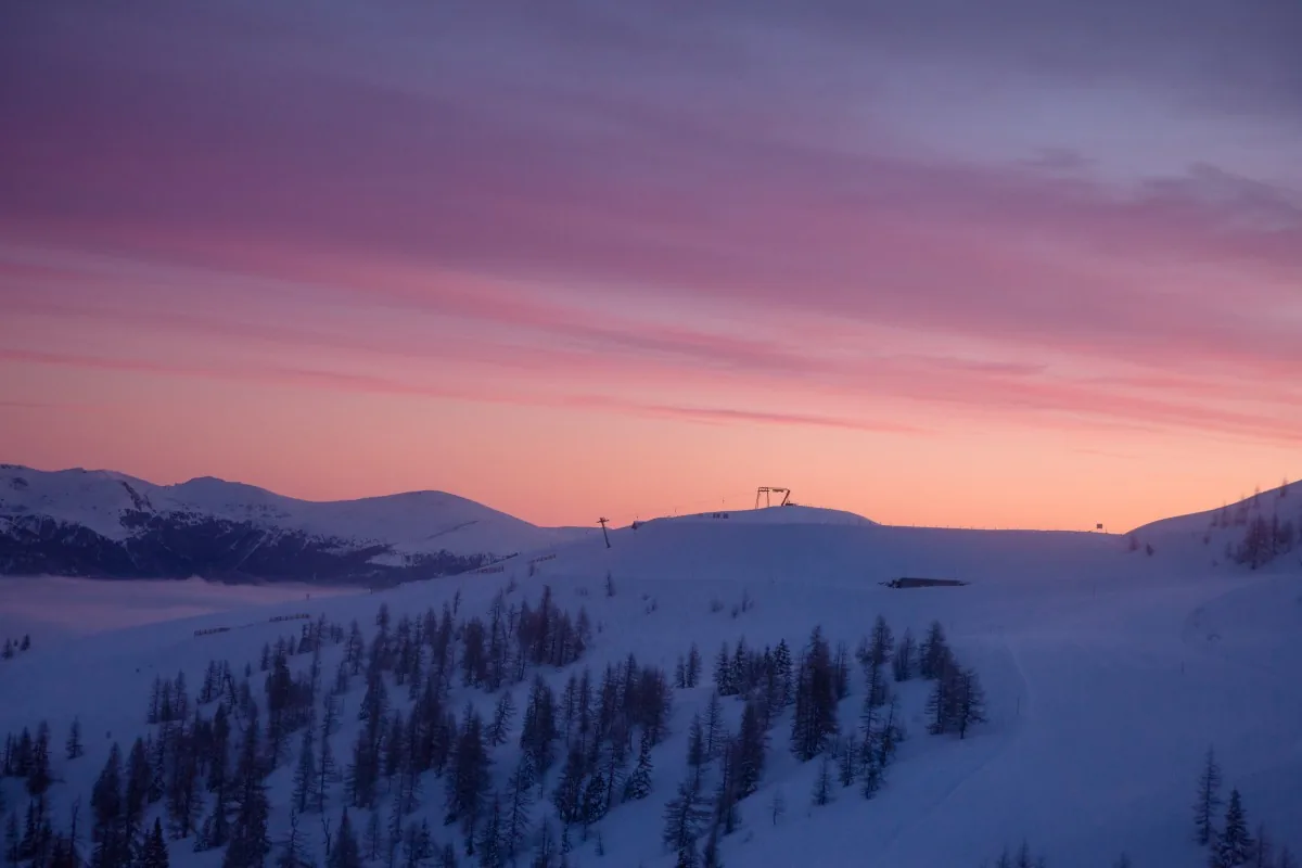 Sonnenaufgang über Bad Kleinkirchheim